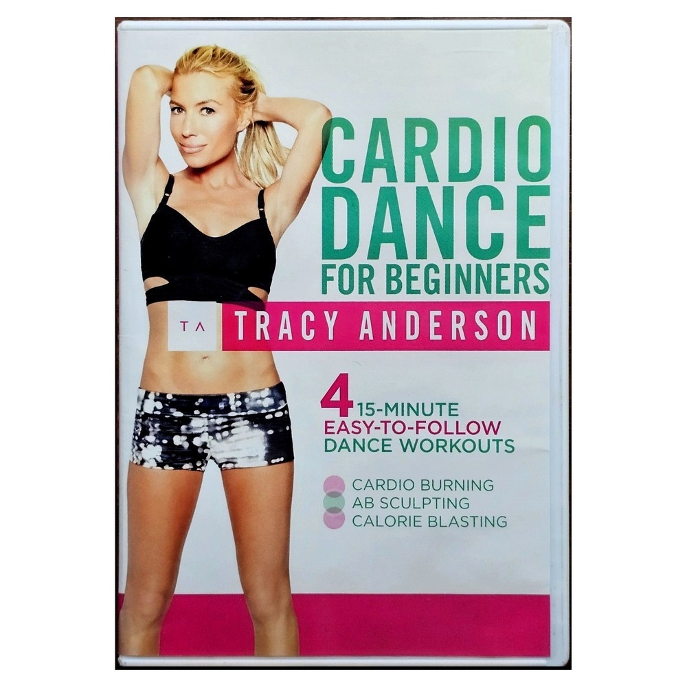 Tracy Anderson Cardio Dance For Beginners Fitness DVD 4 Workouts Ab Sculpting
